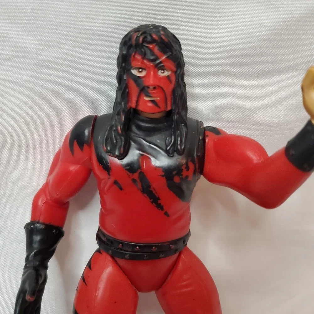 Vintage WWF Kane 1998  Jakks Wrestling Action Figure The Big Red‎ Machine WWE